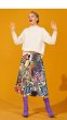 画像3: Women's comic cartoon Sesame Street printed pleated skirt　セサミストリート膝丈プリーツスカート (3)