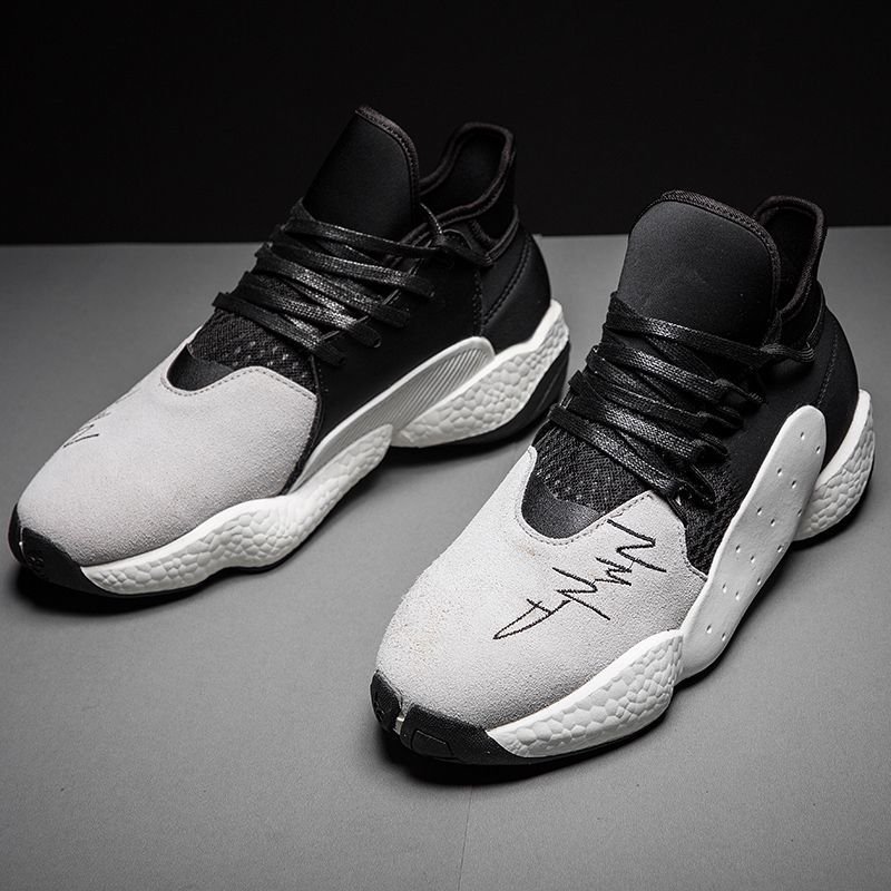 画像2: men's Lace-up street sneakers　ストリートレースアップスニーカー シューズ (2)