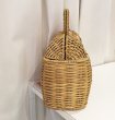 画像4: portable rattan bag basket bag  tote  bagラタンバスケットスタイリッシュ籠かごトートハンドバック (4)