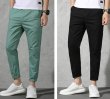 画像2: MEN'S Slim nine pants メンズ9分丈カジュアルコットンパンツ　チノパン (2)