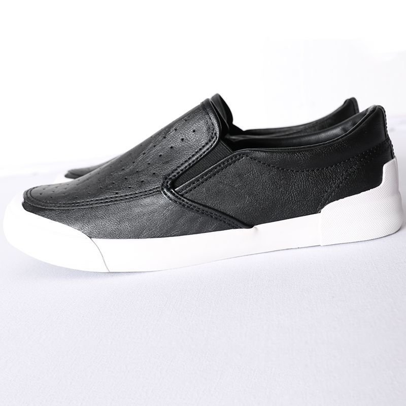 画像2: MEN'S breathable wild tide  Slip-on shoes sneakers レザースリッポン スニーカー (2)