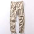 画像2: MEN'S solid color terry shorts sports pants メンズストリートジップ付きカジュアルパンツ (2)