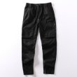 画像4: MEN'S solid color terry shorts sports pants メンズストリートジップ付きカジュアルパンツ (4)