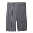 画像1: MEN'S slim striped five pants メンズ5分丈ストライプスリムパンツ (1)