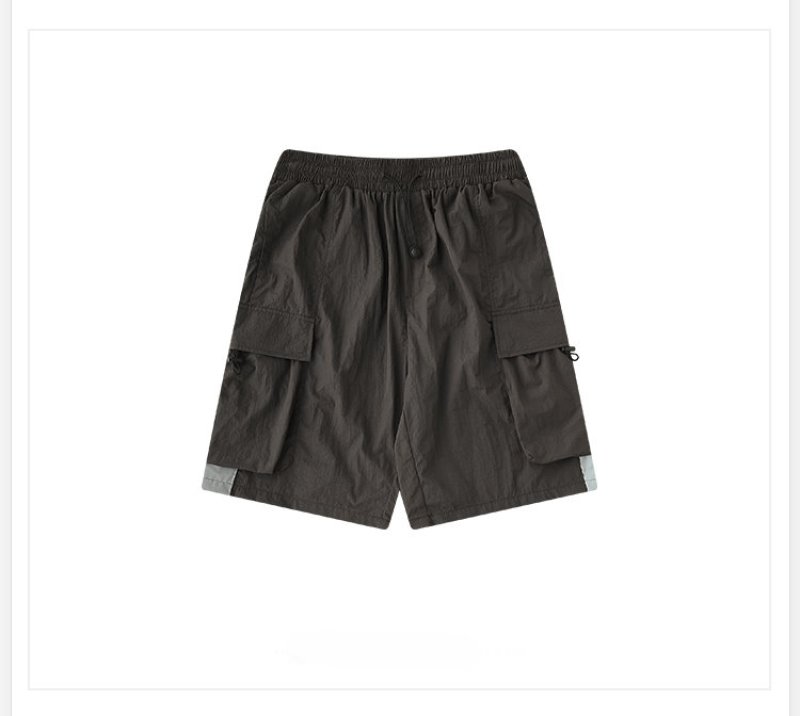 画像4: MEN'S slim  sports casual retro pants five pants メンズ5分丈カジュアルパンツ (4)