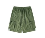 画像3: MEN'S slim  sports casual retro pants five pants メンズ5分丈カジュアルパンツ (3)
