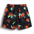 画像2: Men's Flower print quick-drying beach pants loose tie shorts swimming trunksSwim pants　フラワープリント速乾性カジュアルスリムストレートパンツビーチパンツ水泳パンツ　  (2)