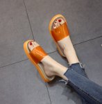 画像4:  Women's  Transparent Sandals slippers jelly shoes ウィメンズ ゼリーサンダルフラット スリッパ サボ (4)