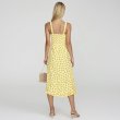 画像2:  Women's  ruffled sling long dress sleeveless  花柄 ボヘミアン エスニック膝下丈ロングキャミドレス ワンピース　 (2)