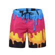 画像2: men's five points shorts summer digital printing beach holiday swimming trunks Swim pants　デジタルプリントカジュアル5分丈パンツビーチパンツ水泳パンツ　  (2)