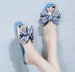 画像7: Women's Big Ribbon Flat Sandals Slippers　リボンがポイントフラットサンダル スリッパ サボ (7)