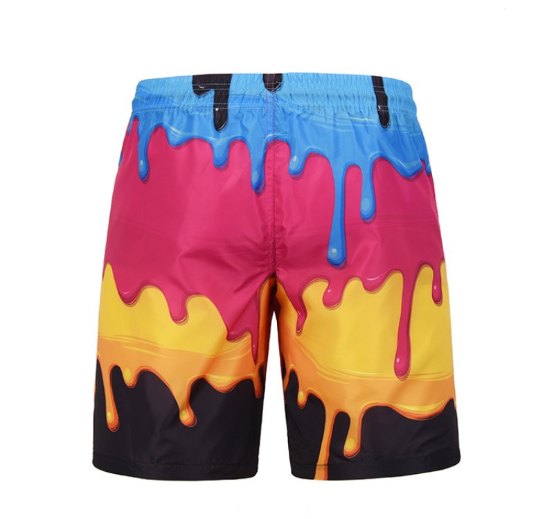画像3: men's five points shorts summer digital printing beach holiday swimming trunks Swim pants　デジタルプリントカジュアル5分丈パンツビーチパンツ水泳パンツ　  (3)