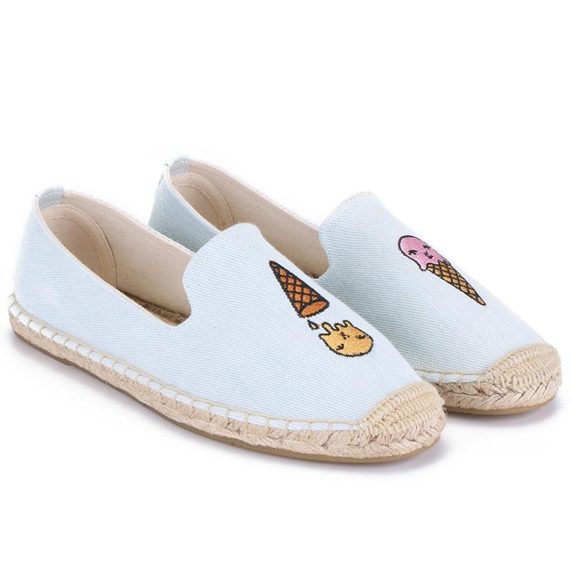 画像5:  women's Espadrille flat slip-on sneakers sSoludosports shoes  　エスパドリーユフラットスリッポン (5)