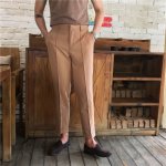 画像7: MEN'S  casual straight trousers  pants　メンズ9分丈カジュアルスリムパンツ　 (7)