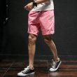 画像4: MEN'S  casual  Smiley Embroidered Shorts Cotton Pants　メンズスマイル付きカジュアルショートパンツ　 (4)