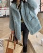 画像13: Woman's sheep sheared coat fur coat  jacket シープスキンファーコートジャケット (13)