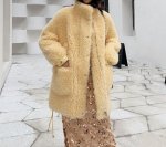 画像6: Woman's sheep sheared coat fur coat  jacket シープスキンファーコートジャケット (6)