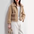 画像5: Woman's sheep  lamb fur velvet  short coat シープスキンファーショートジャケット　コート (5)