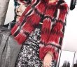 画像3: Woman's new contrast color fox fur  short woven long-sleeved fur coatfur リアルファックスファーチェックカラーショートコートコート　 (3)