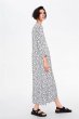 画像1:  Women's Dot Print long dress  水玉 ドット柄 ロングドレス ワンピース　 (1)