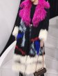 画像3: Woman's  marble cross fox fur coat long fur coat リアルファックスファーマーブルカラーロングコートコート　 (3)