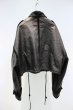 画像5: Woman's new wave imported sheep skin port wind tooling loose thin leather jacket　ラムレザーシープスキンライダースジャケット　コート　 (5)