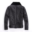 画像3: Men's sheepskin mutton leather  flying bomber jacket メンズリアルシープスキンボンバーMA1ジャケット　コート (3)