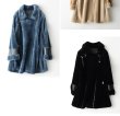 画像8: Woman's leather lamb fur Merino fur coat sheep shearing  long coat 　リアルシープスキンシャーリングファーロングコート ジャケット　コート (8)