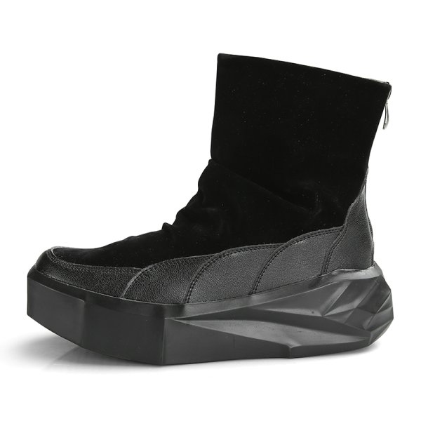 画像1:  Men's leather high cut boots sneakers　レザーハイカットブーツ　スニーカー シューズ (1)