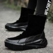 画像5:  Men's leather high cut boots sneakers　レザーハイカットブーツ　スニーカー シューズ (5)