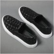 画像4: Men's Flat Leather Slip-on Sneakers　レザーフラットスリッポン　スニーカー (4)