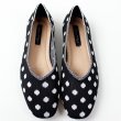 画像6: women's  square head shallow knit ethnic style flat shoes ballet loafers shoes ニットエスニック風フラットシューズバレエシューズパンプス 　ローファー (6)