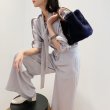 画像7:  woman’s Otter fur Imported water ring hand bucket bag リアルオッターファーリングハンドル2トンカラーバケットトートバック (7)