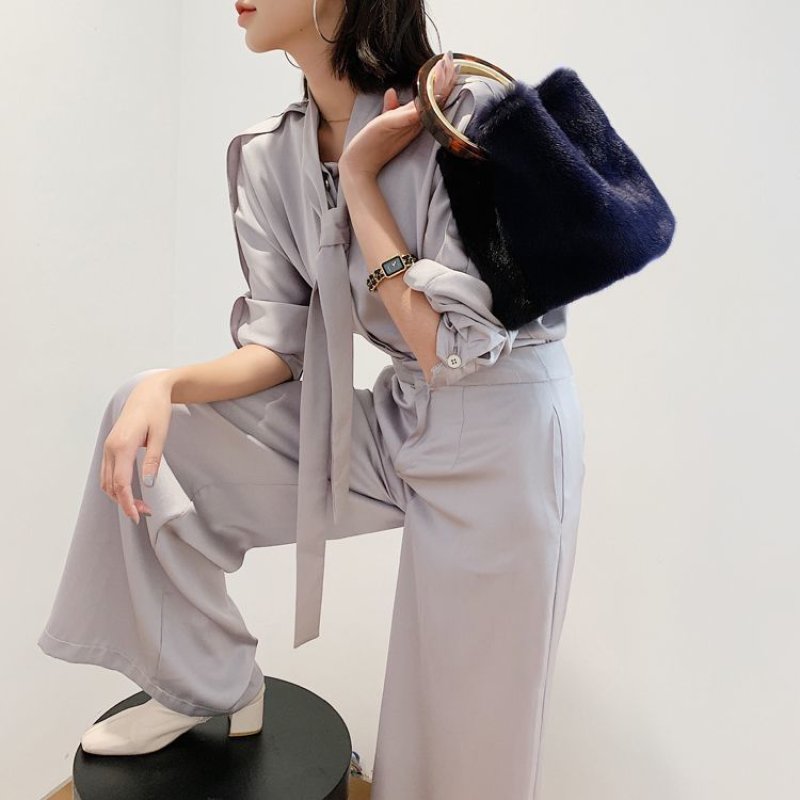 画像7:  woman’s Otter fur Imported water ring hand bucket bag リアルオッターファーリングハンドル2トンカラーバケットトートバック (7)