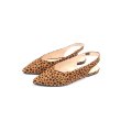 画像6: women's flat pointed leopard print Baotou casual suede single shoes  low heel pumps  sandals shoes 　バックストラップレオパードスエードフラットパンプス　サンダル (6)