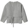 画像11: Women's luxury cashmere blended lace Slim V-neck short loose jacket　カシミヤ混レーススリムVネックショートルーズジャケット　コート (11)