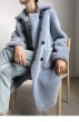 画像17: Women's sheep sheared fur  long coat jacketシープスキンシアドシンプルロングコート (17)