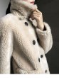 画像13: Women's sheep sheared fur  long coat jacketシープスキンシアドシンプルロングコート (13)