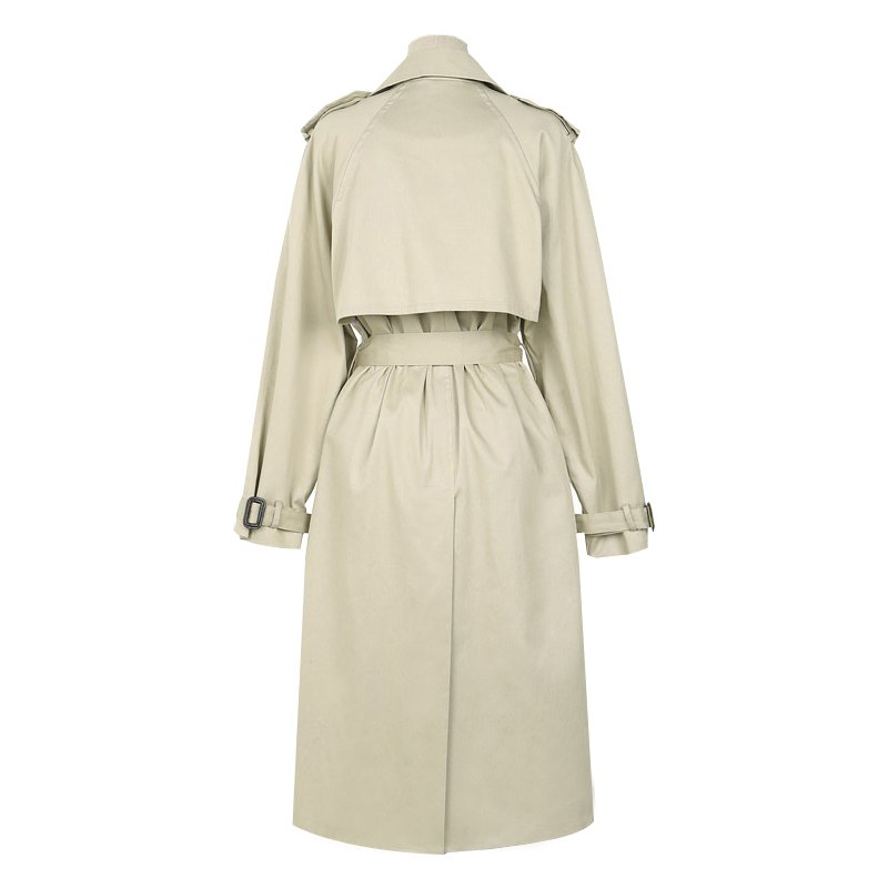 画像3: Women's Basic weight more trench coat jacket ベーシックロングトレンチコート ジャケット (3)