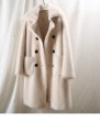 画像3: Women's sheep sheared fur  long coat jacketシープスキンシアドシンプルロングコート (3)