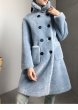 画像1: Women's sheep sheared fur  long coat jacketシープスキンシアドシンプルロングコート (1)