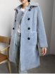 画像18: Women's sheep sheared fur  long coat jacketシープスキンシアドシンプルロングコート (18)