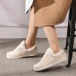 画像5:  women's flat casual plus velvet warm flat slip-on sneakers shoes  　フワモコレースアップスニーカー スリッポン (5)