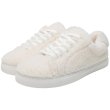 画像3:  women's flat casual plus velvet warm flat slip-on sneakers shoes  　フワモコレースアップスニーカー スリッポン (3)