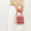 画像9:  woman’s  pearl portable box small square bag パールハンドルスクエアボックスファーバック　フレンチスタイル (9)