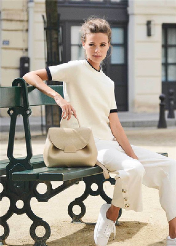 画像9:  woman’s French Style Tote Shoulder 2WAY bag 本革 レザートートショルダーフレンチスタイル２WAYバック　サイズ2種類S、M (9)