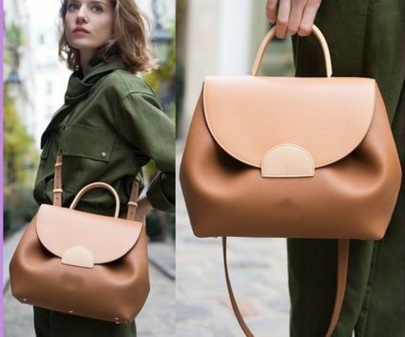 画像3:  woman’s French Style Tote Shoulder 2WAY bag 本革 レザートートショルダーフレンチスタイル２WAYバック　サイズ2種類S、M (3)