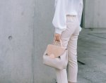 画像6:  woman’s French Style Tote Shoulder 2WAY bag 本革 レザートートショルダーフレンチスタイル２WAYバック　サイズ2種類S、M (6)