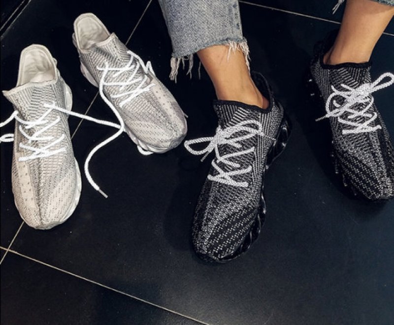 画像4:  Men's lace up new knife casual shoes sneakers メンズレースアップスニーカー　ジョギング シューズ (4)