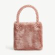 画像12:  woman’s  pearl portable box small square bag パールハンドルスクエアボックスファーバック　フレンチスタイル (12)